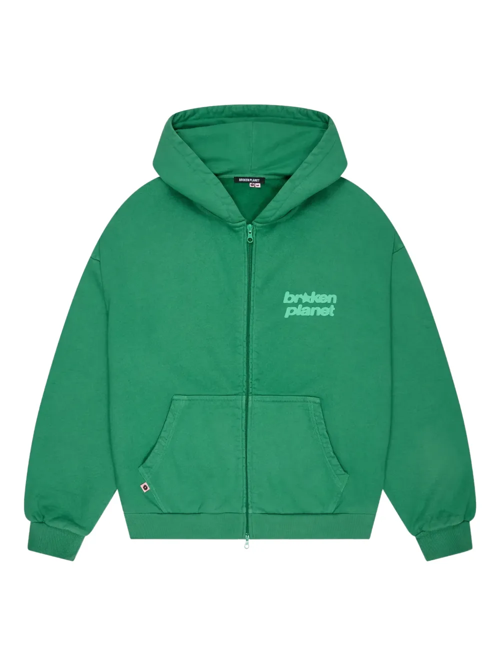 Broken Planet Zip-up Hoodie In Green