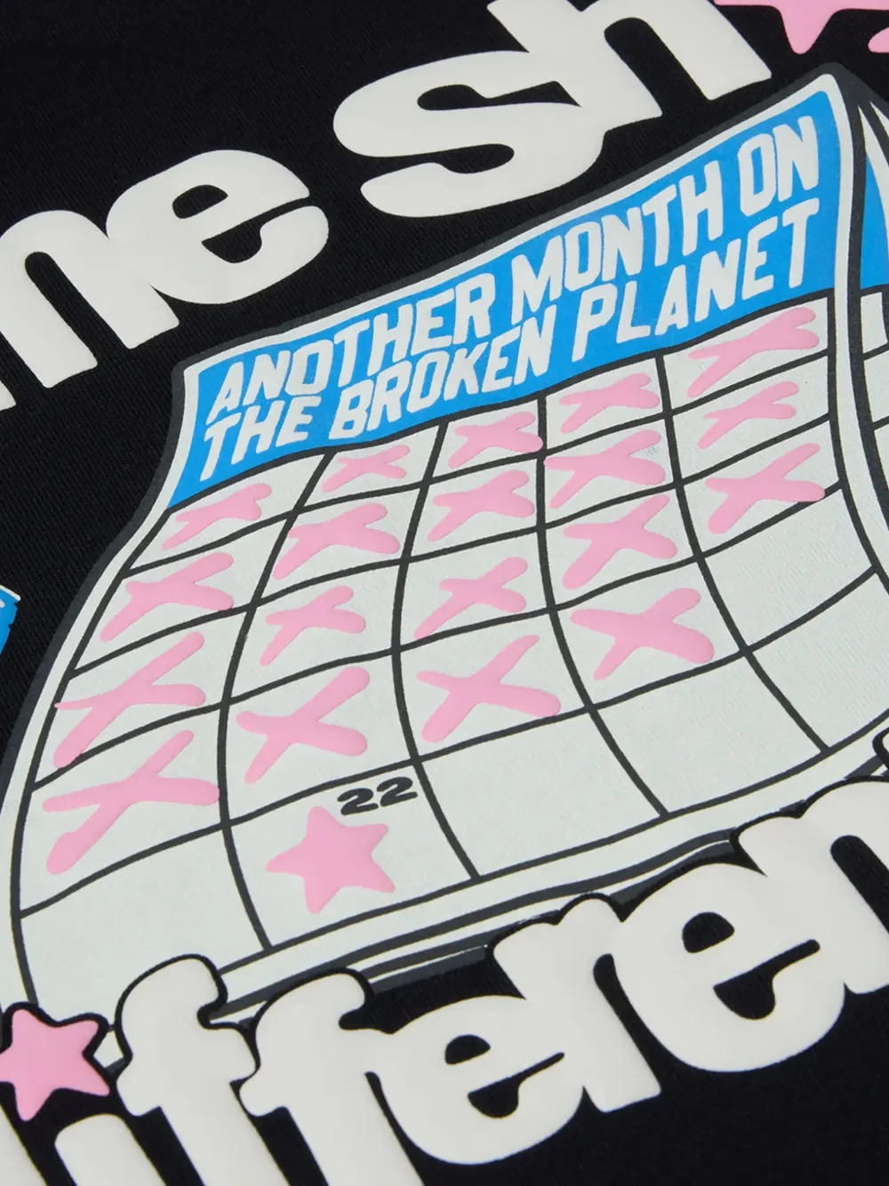 BROKEN PLANET T-shirt met grafische print Zwart