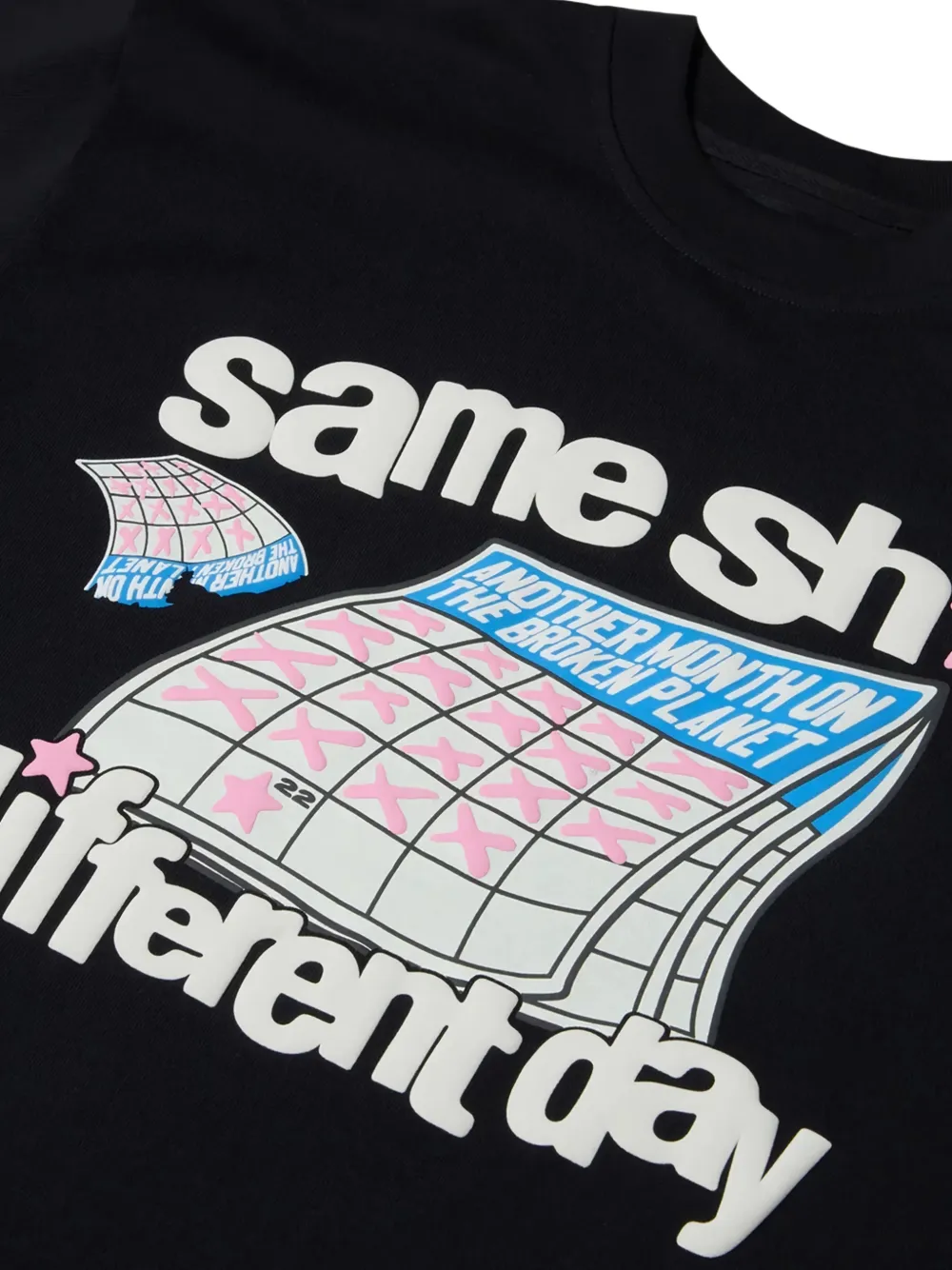 BROKEN PLANET T-shirt met grafische print Zwart