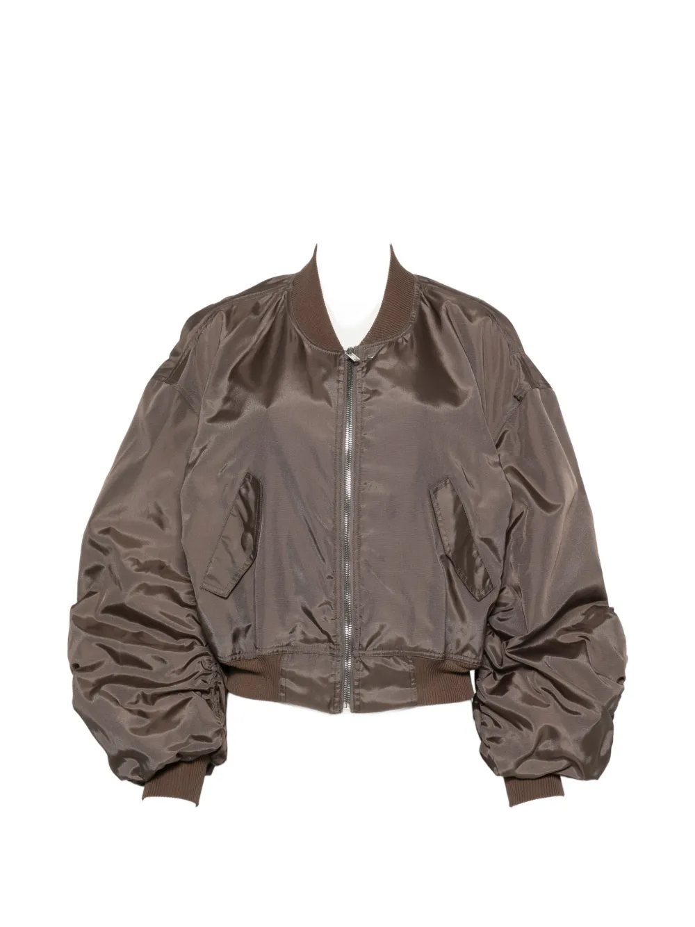 Rick Owens RICK OWENS BOMBER JACKET BEIGE - Marrone