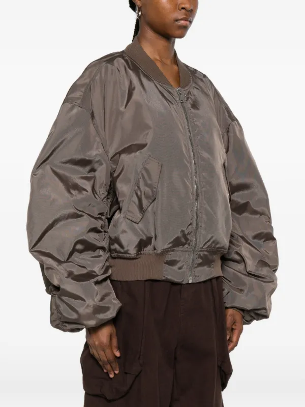 Rick Owens ジップアップ パデッドジャケット | グレー | FARFETCH JP