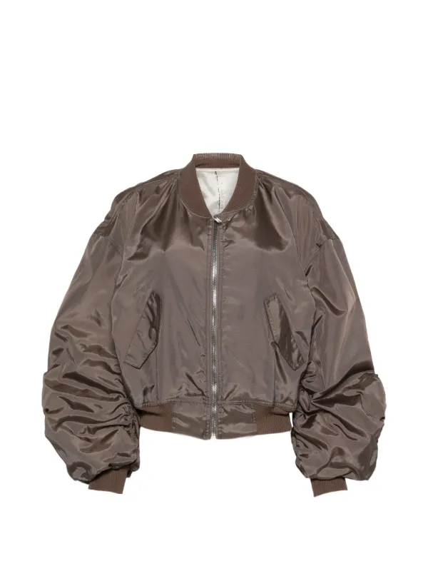 Rick Owens ジップアップ パデッドジャケット | グレー | FARFETCH JP