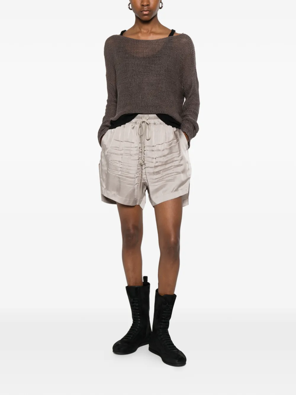 Rick Owens Shorts met trekkoord Grijs