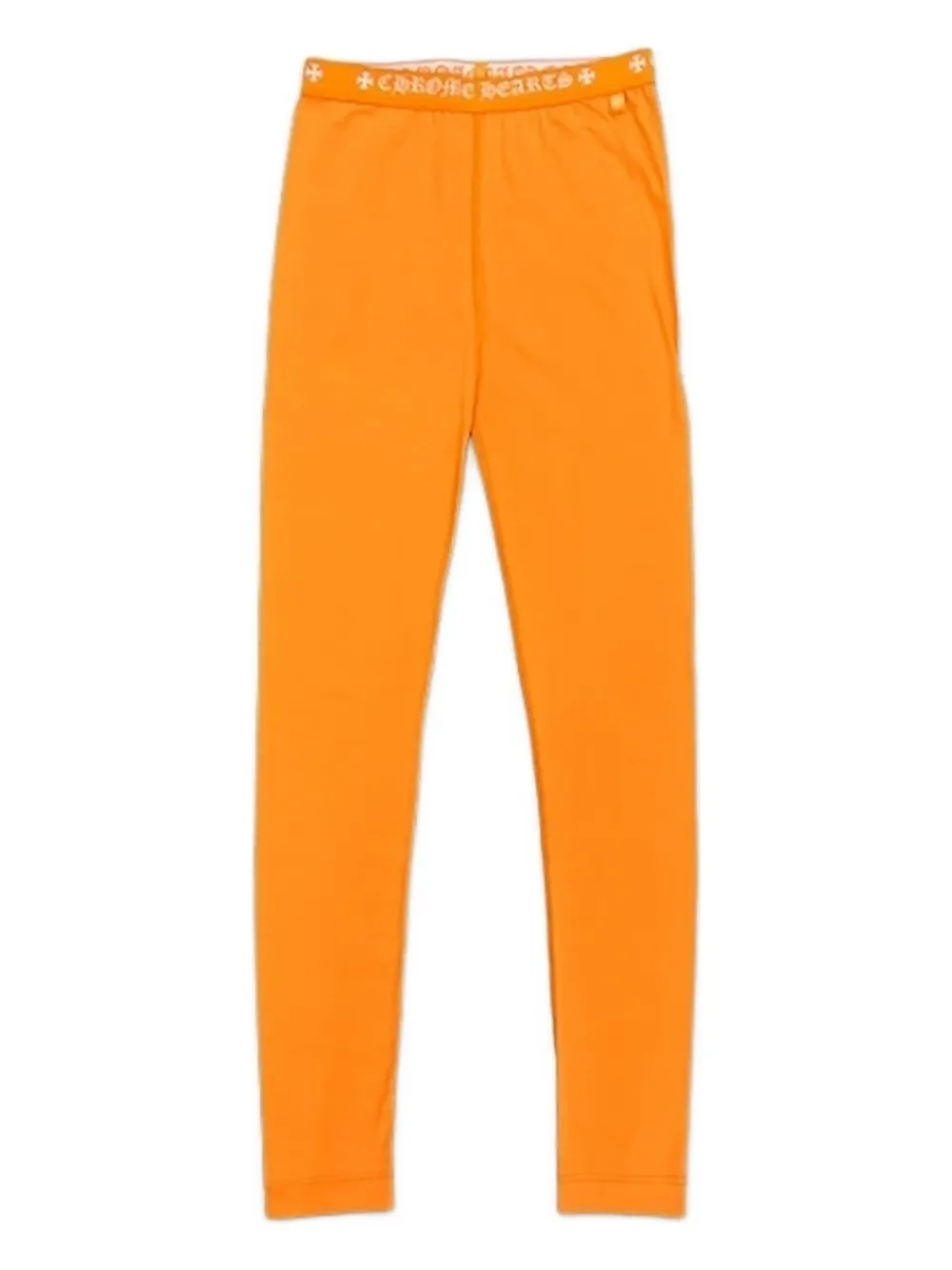 Chrome Hearts Horseshoe Leggings In Orange