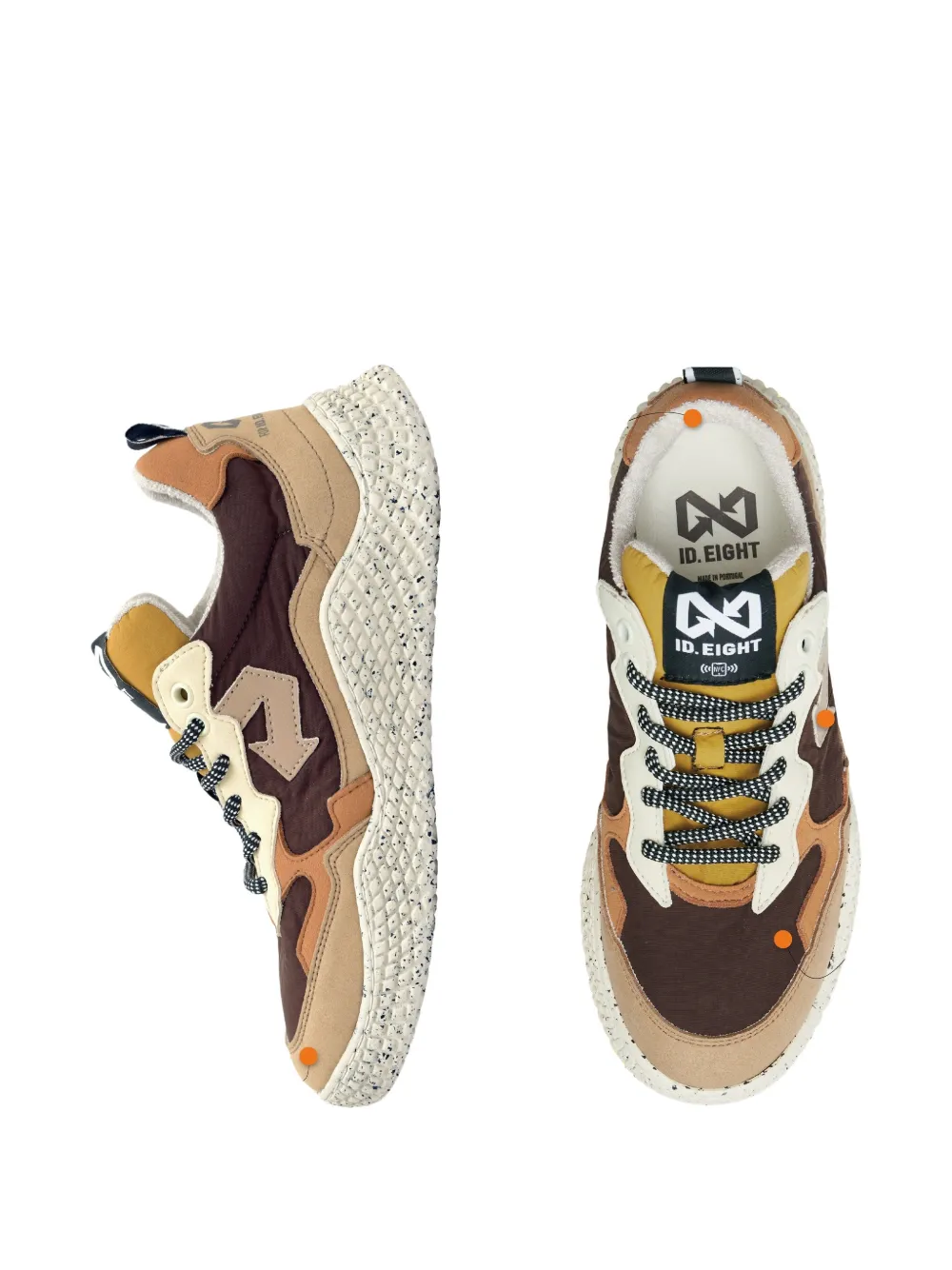 ID.EIGHT Hana sneakers met pijldetail Bruin