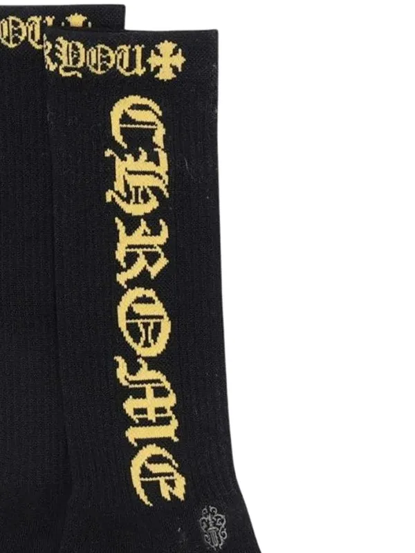 Chrome Hearts ロゴ 靴下 | ブラック | FARFETCH JP