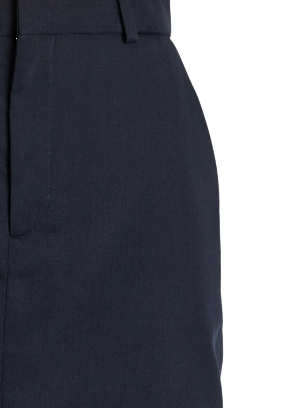 Better Ellis midi-rok met split - Blauw