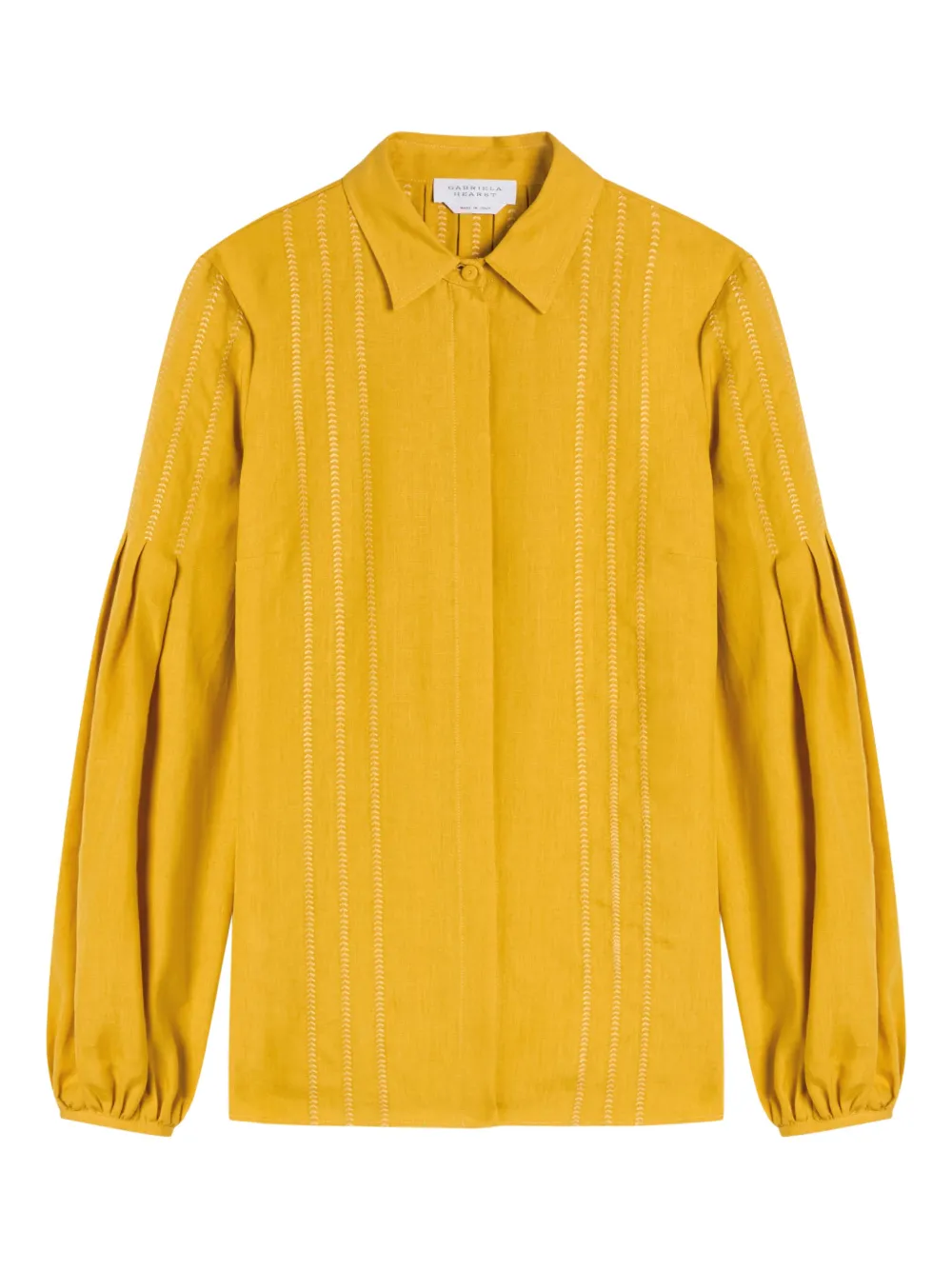 Gabriela Hearst Blusa Inga con ricamo - Giallo