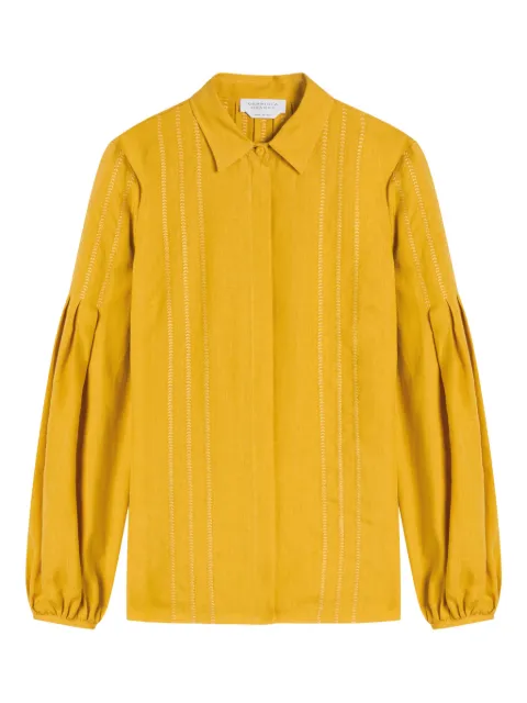 Gabriela Hearst Inga embroidered balloon-sleeve blouse