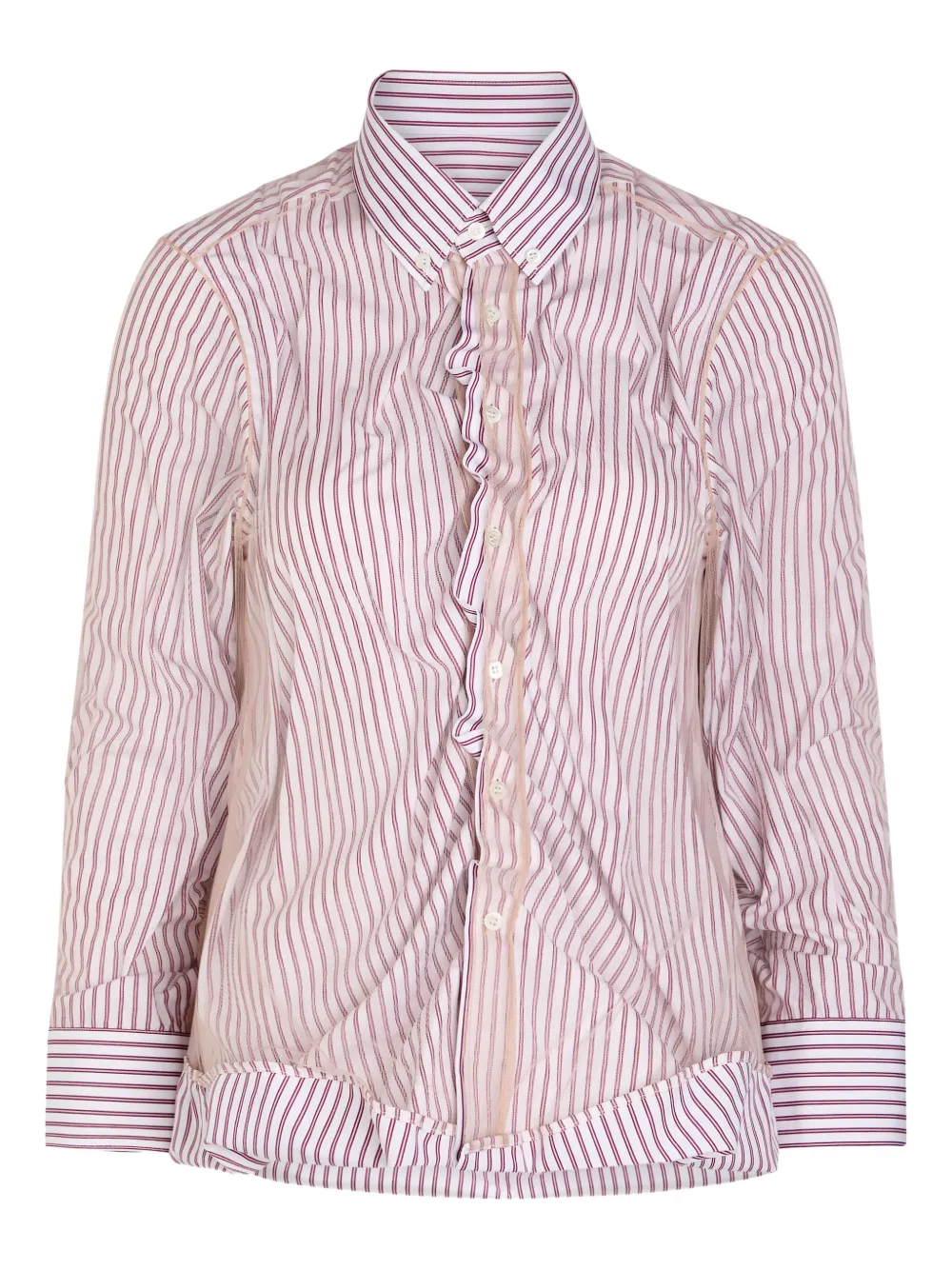 Maison Margiela Camicia a righe - Bianco