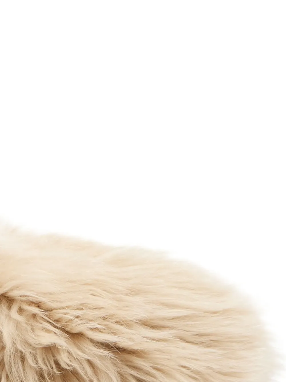 Moncler Pluizige ballerina's - Beige