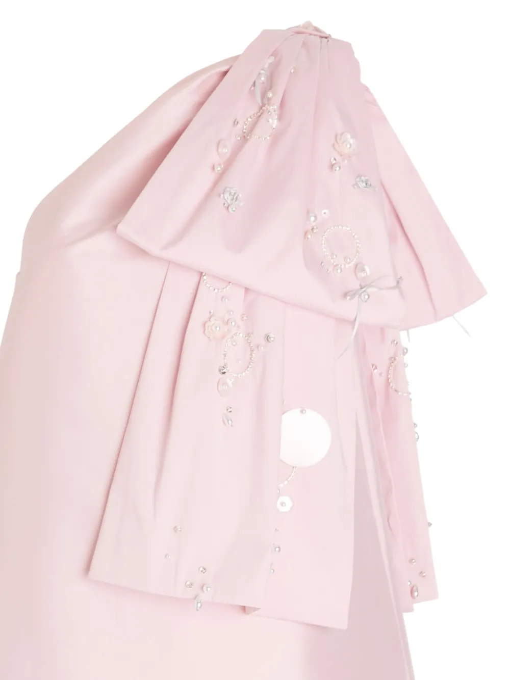 Bernadette Asymmetrische jurk verfraaid met strik - Roze