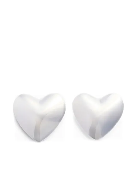 Patou Heart clip earrings