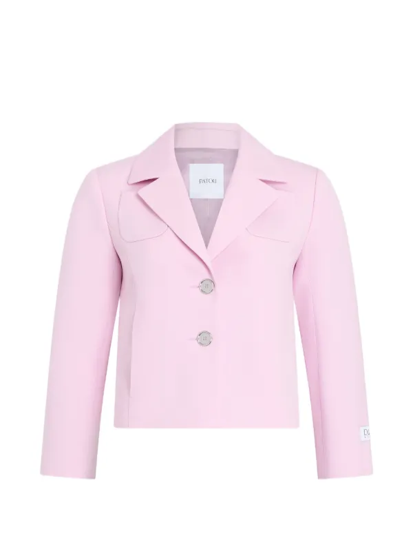 Patou Tailored Short Jacket in Pink