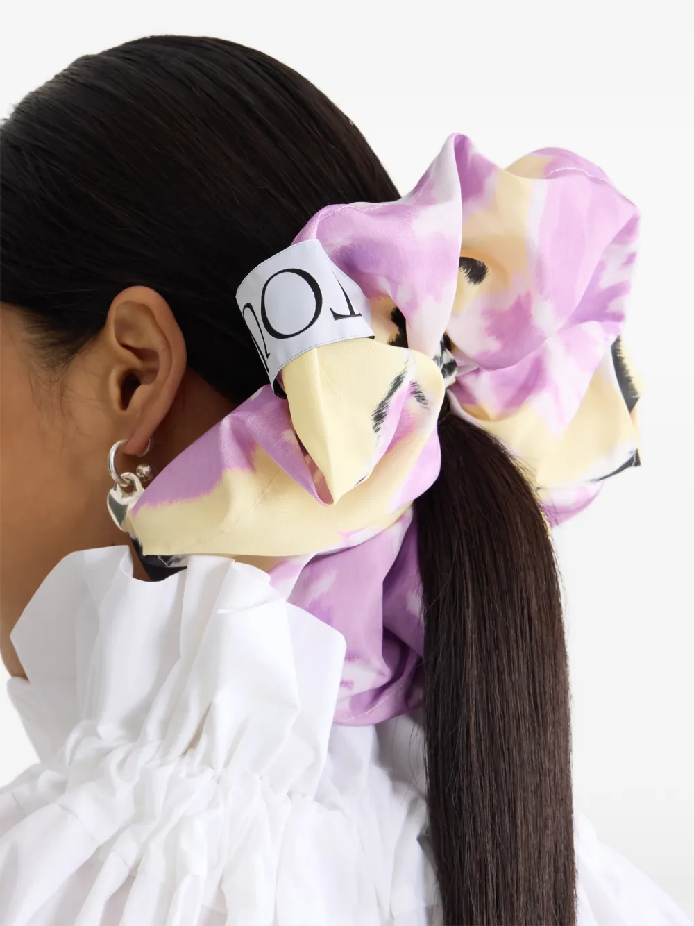 Patou Scrunchie met logopatch Geel