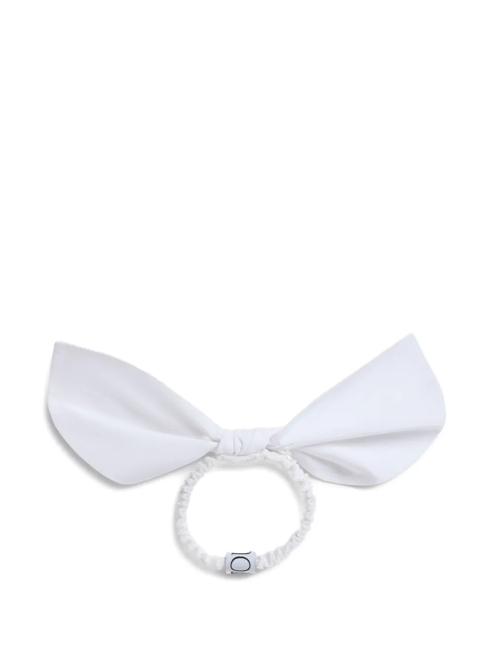 Patou Elastico per capelli con fiocco - Bianco
