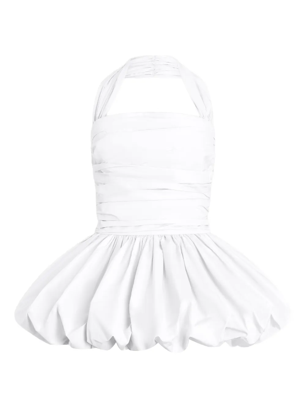 Patou Abito corto con scollo all'americana - Bianco