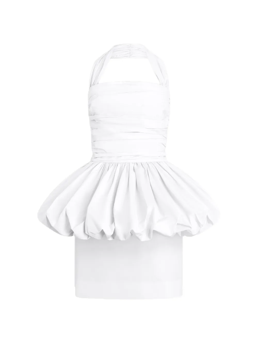 Patou Abito corto con scollo all'americana - Bianco