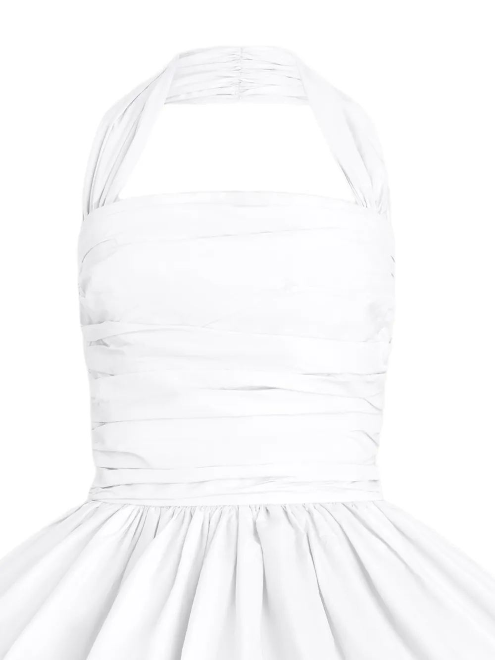 Patou Mini-jurk met halternek Wit