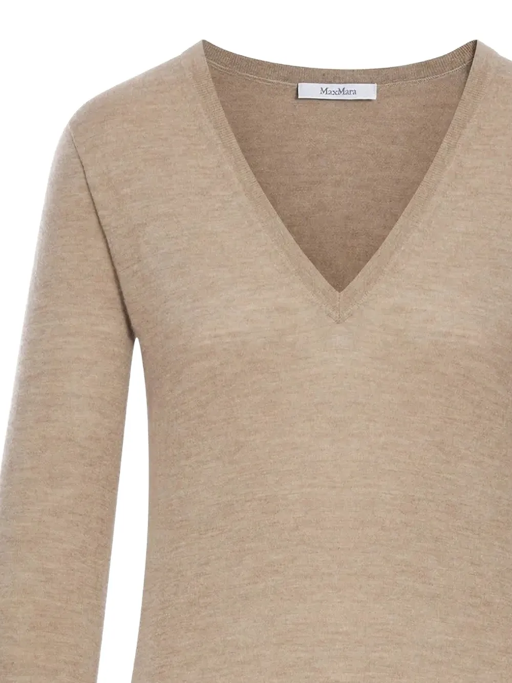 Max Mara V-neck Top - Neutrals 