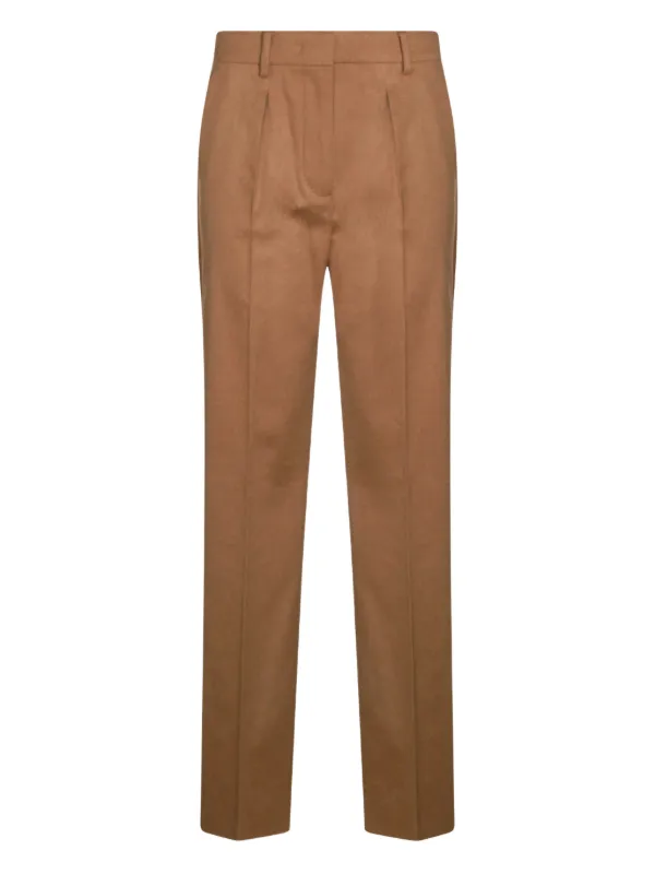 Max Mara Pleated Shorts in Brown