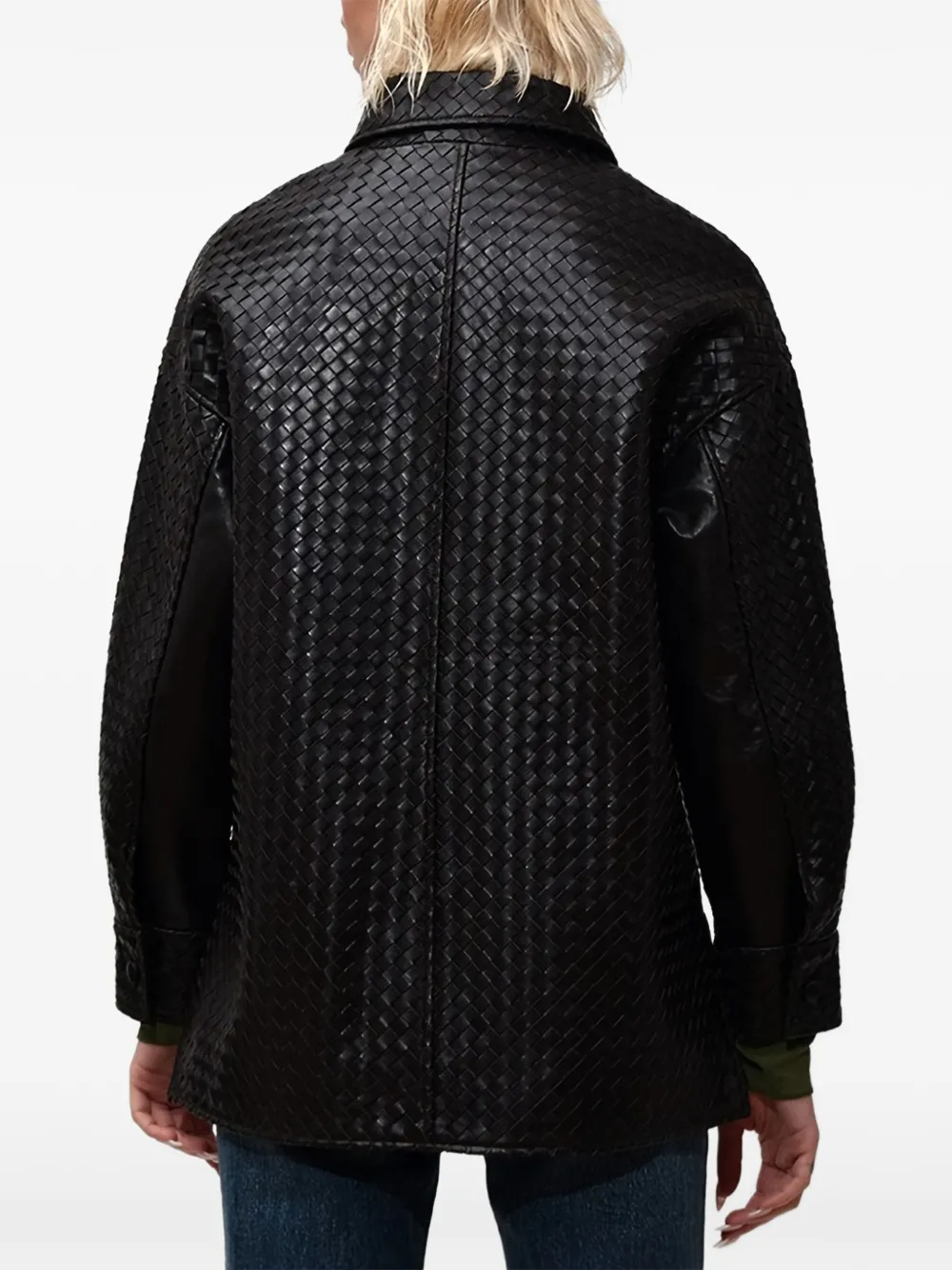  Poche Paris Woven Jacket - Brown 
