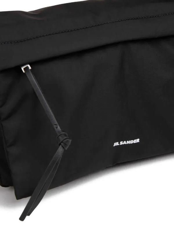 Jil Sander レザーメッセンジャーバッグ | ブラック | FARFETCH JP