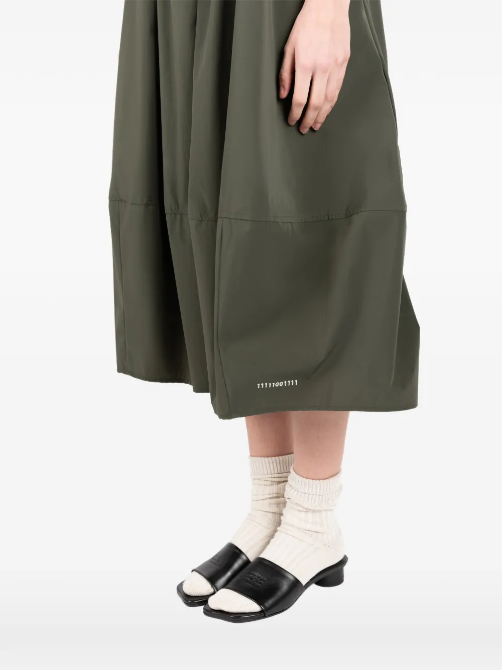 Société Anonyme Susy midi-rok met elastische taille Groen