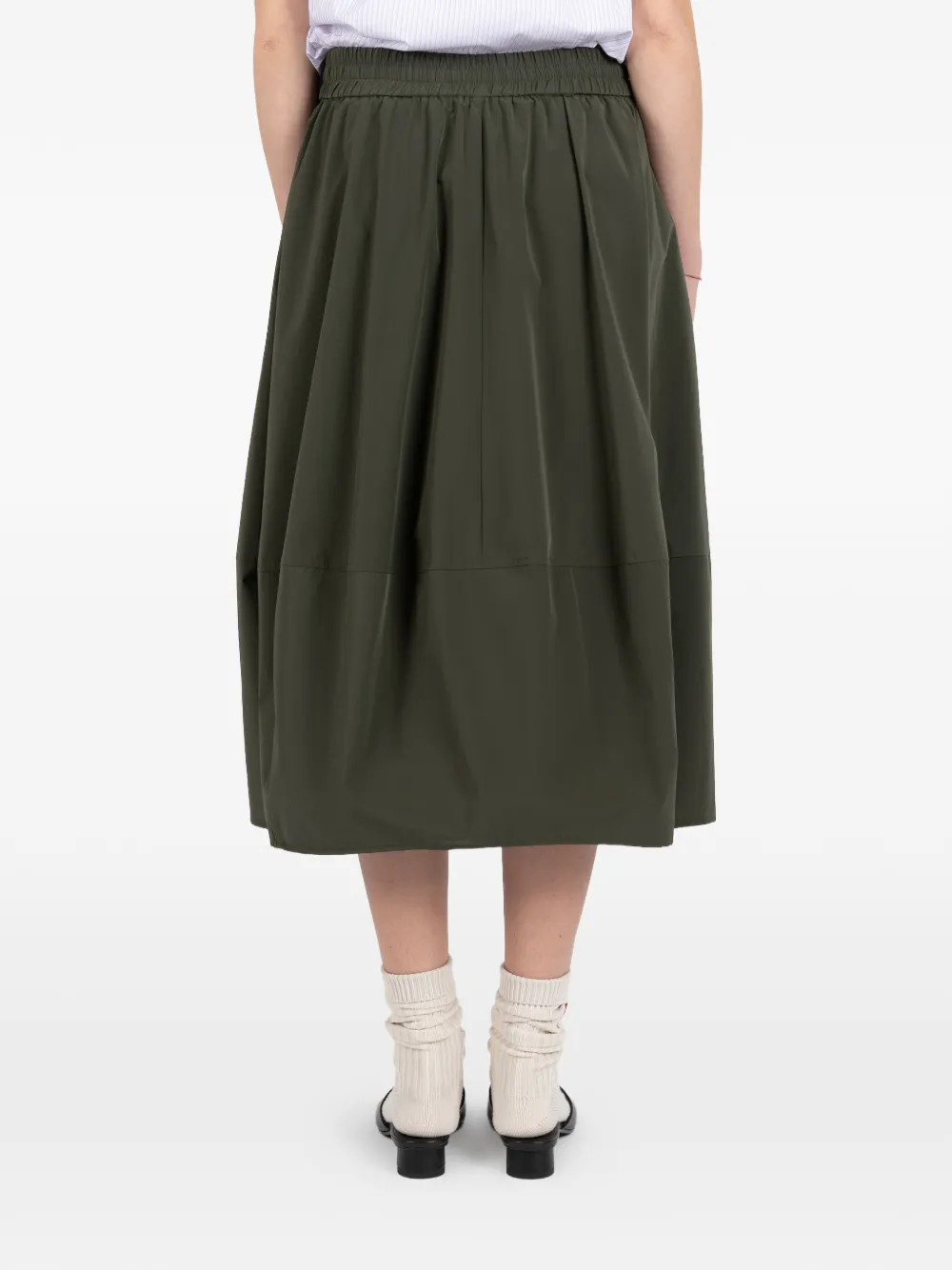 Société Anonyme Susy midi-rok met elastische taille Groen