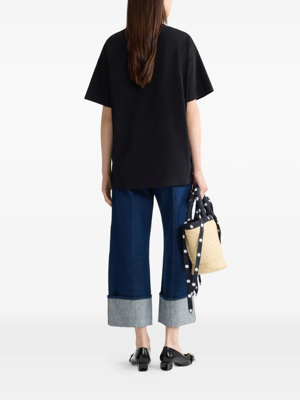 Patou T-shirt met logo Zwart