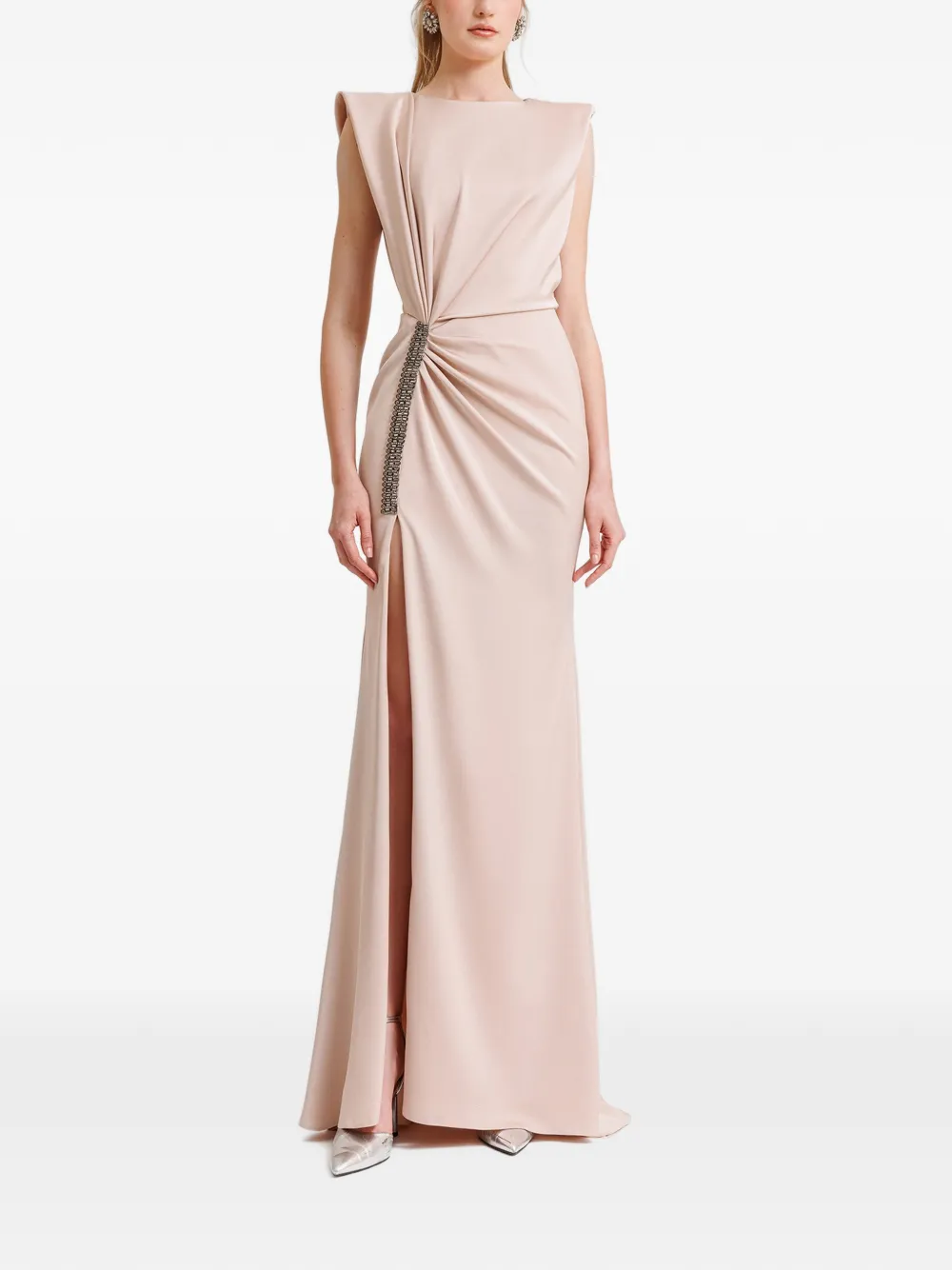 Gemy Maalouf Gedrapeerde maxi-jurk - Roze