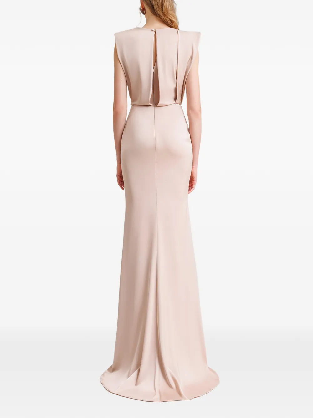 Gemy Maalouf Gedrapeerde maxi-jurk Roze