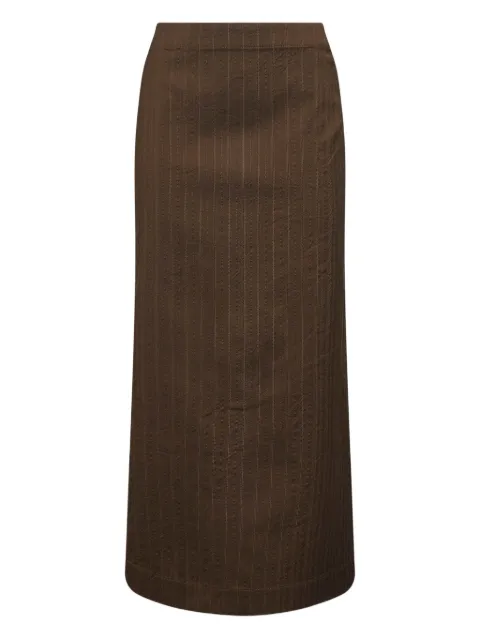 Uma Wang pinstripe button skirt