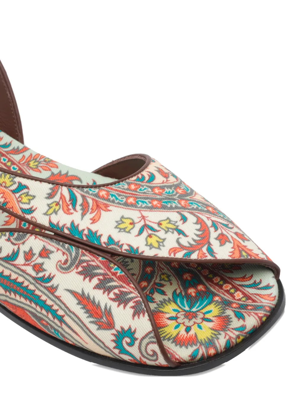 ETRO Sandalen met paisley-print Beige
