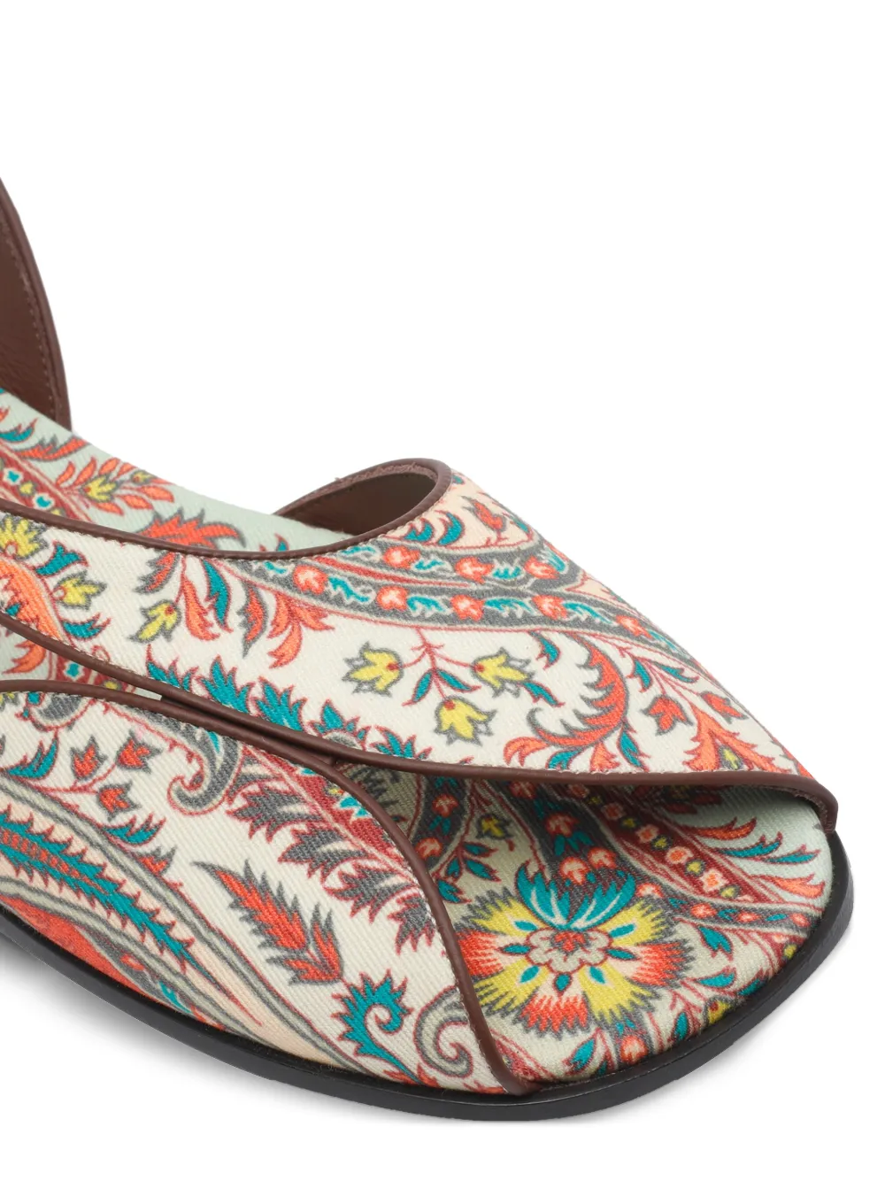 ETRO Sandalen met paisley-print Beige