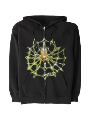 YARDSALE Zip screen-printed Hoodie | Black | FARFETCH