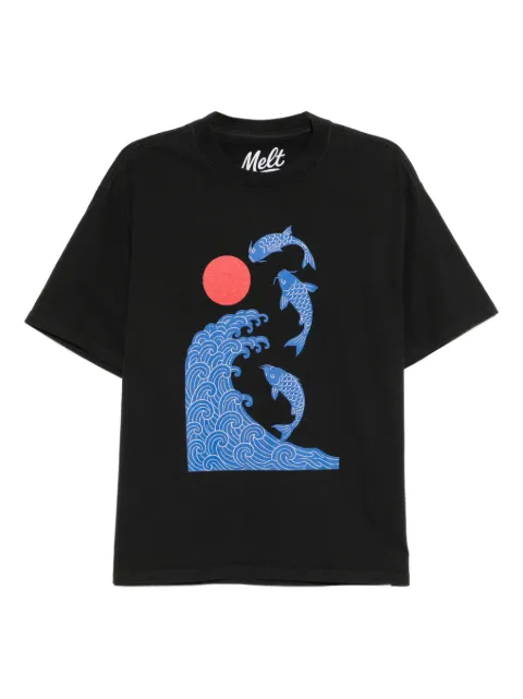 Melt playera con estampado gráfico