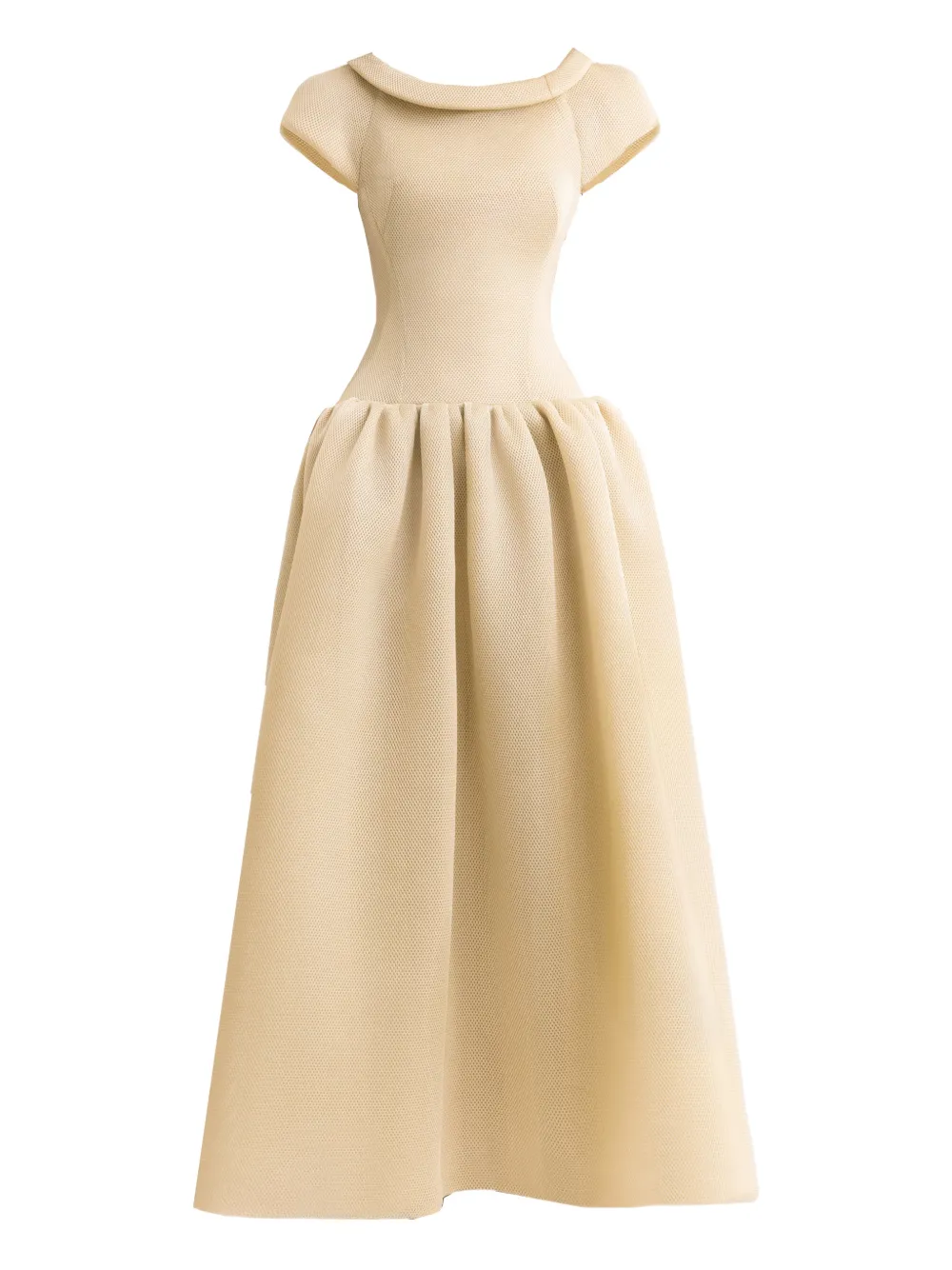 Gemy Maalouf short-sleeves midi dress - Toni neutri