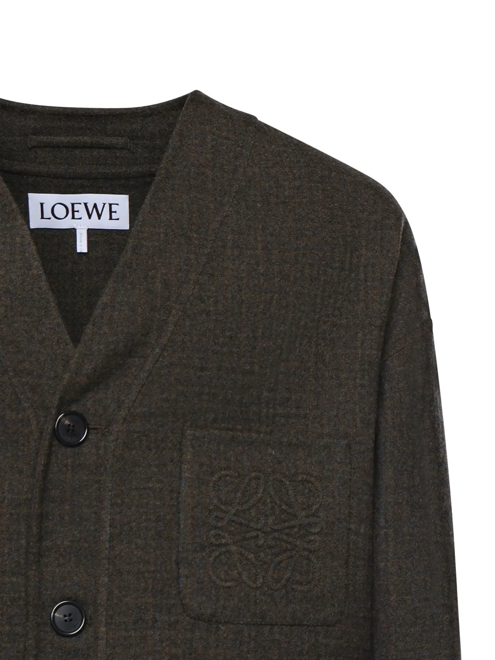  Loewe Button-fastening Cardigan - Brown 