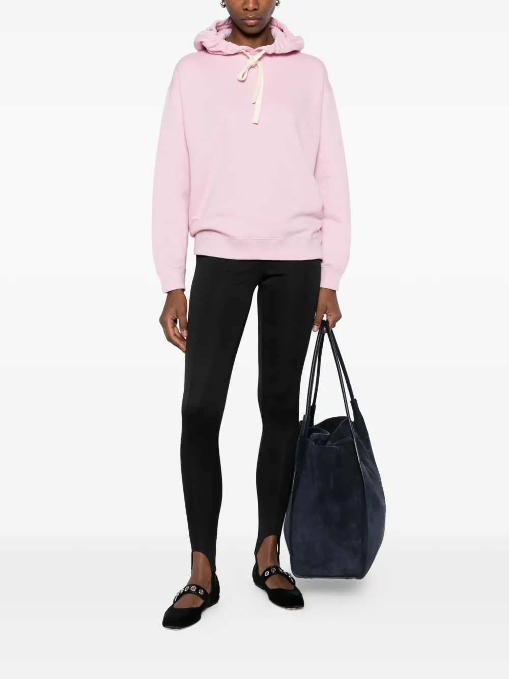  Jil Sander Drawstring Hoodie - Pink 