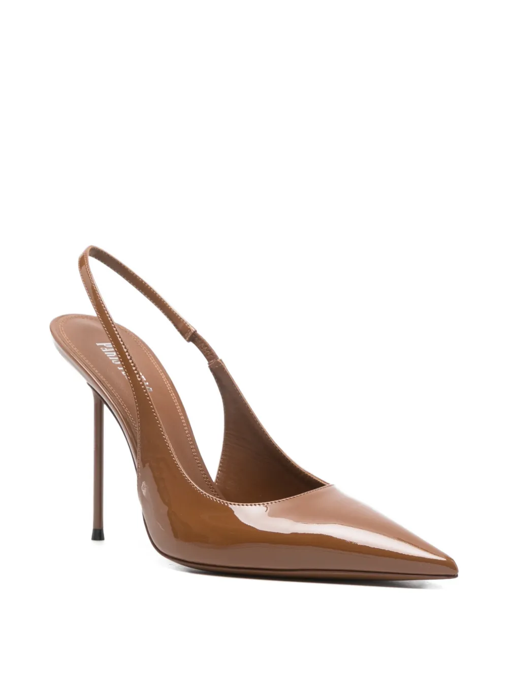 Paris Texas Slingback pumps met puntige neus Bruin