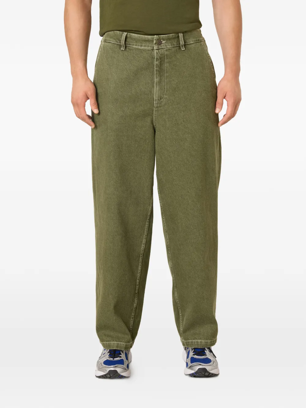 American Vintage Uzatown straight jeans Groen
