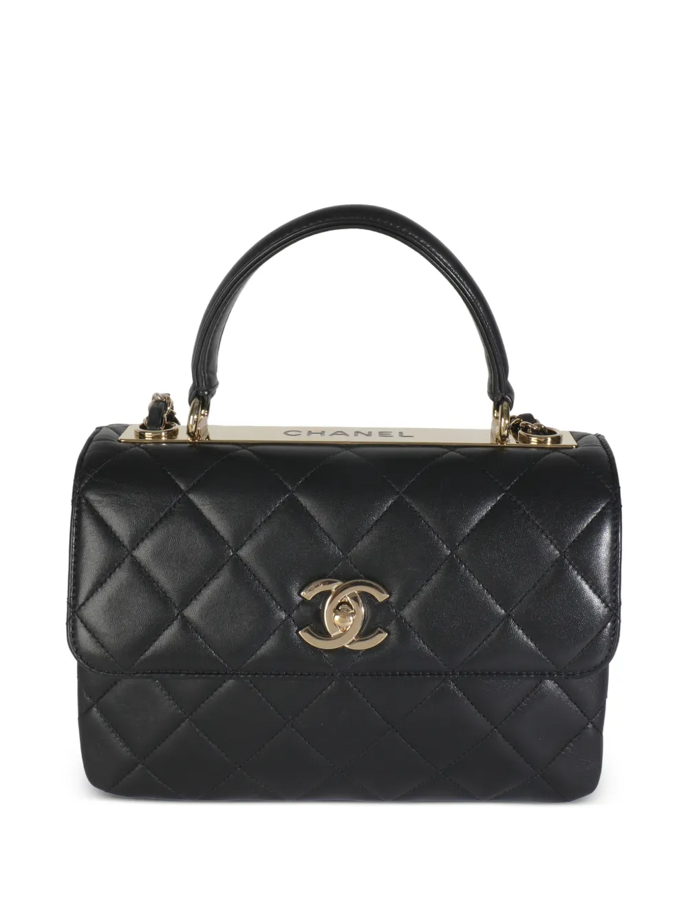 CHANEL Pre-Owned 2021-2024 small Trendy CC quilted cross body bag - Black