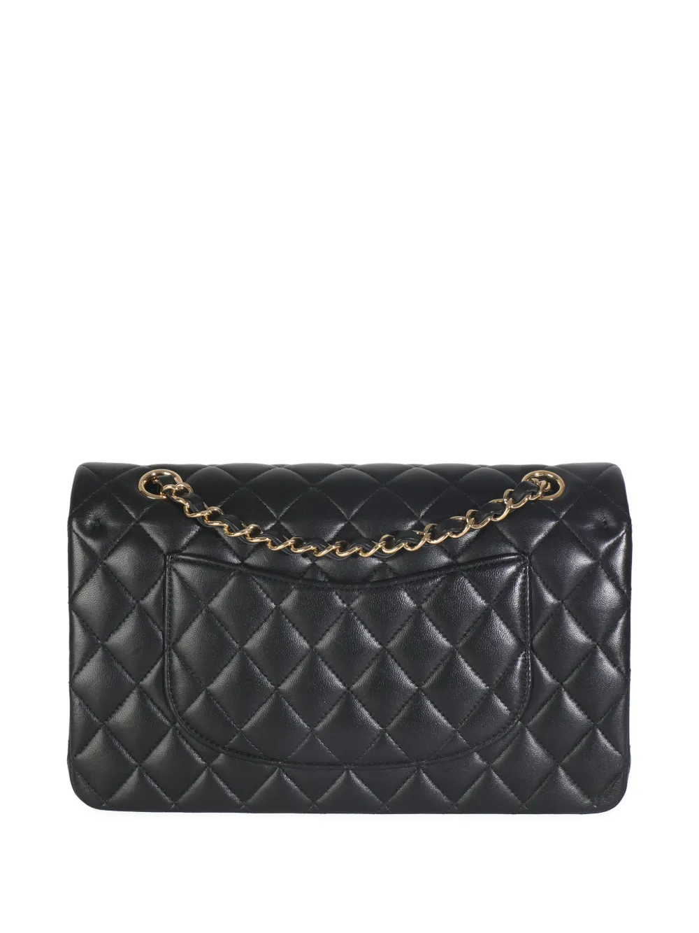  Chanel Pre-owned 2018-2019 Medium Classic Double Flap Quilted Shoulder Bag - Black 