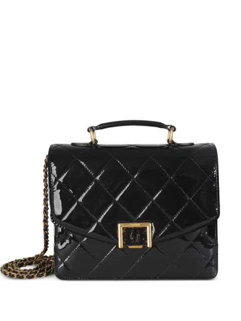 CHANEL Pre-Owned 2021-2024 Accordion Flap quilted top-handle satchel bag