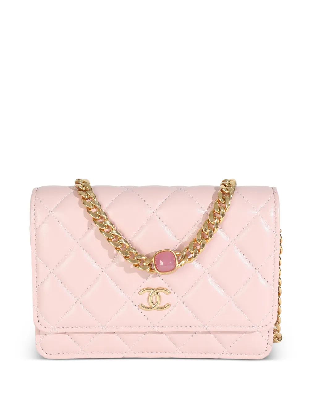 CHANEL Pre-Owned Borsa a tracolla trapuntata con logo CC 2021-2024 - Rosa