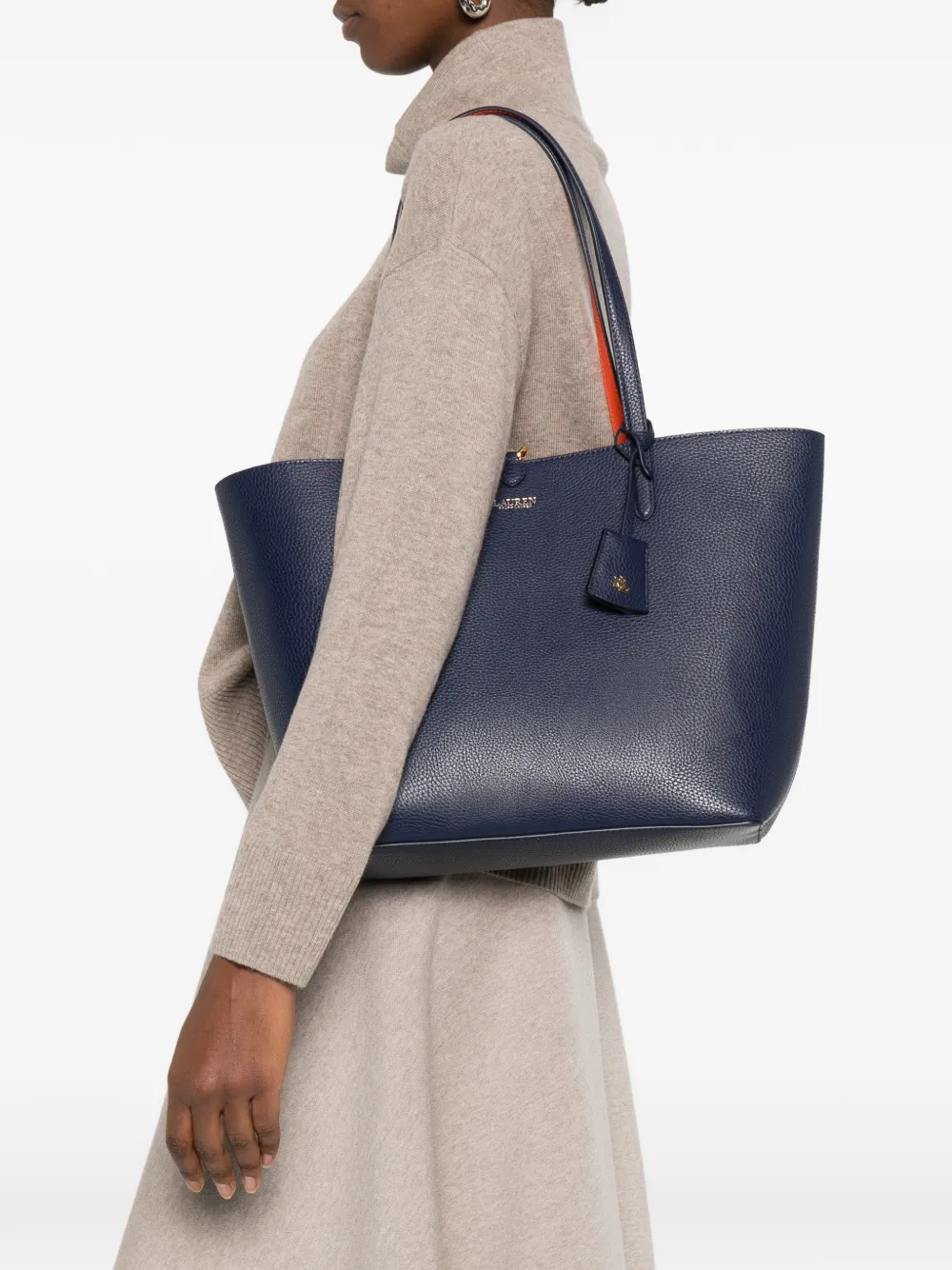 Lauren Ralph Lauren logo-detail shoulder bag - Blauw