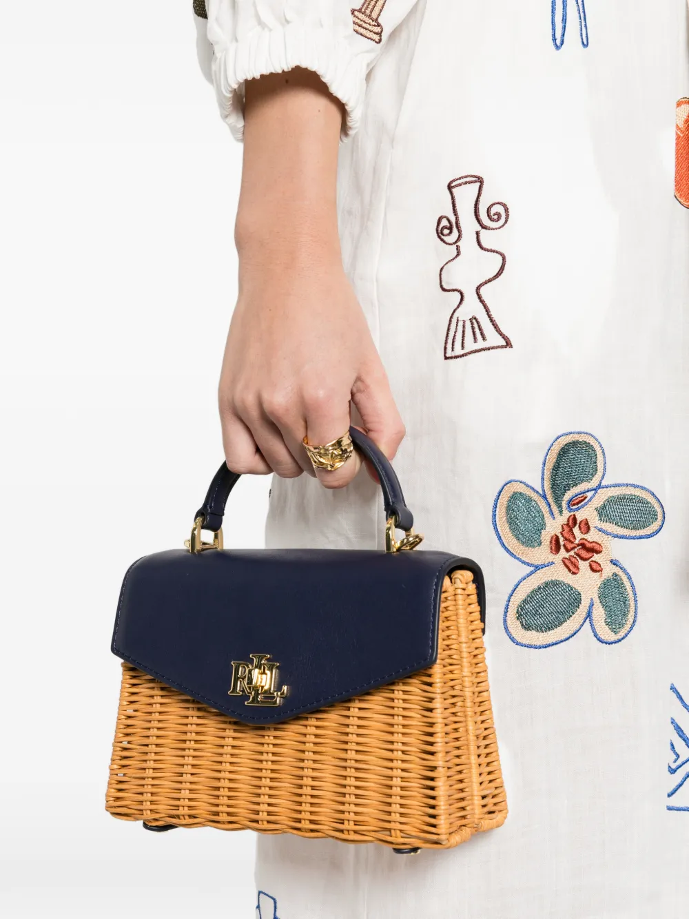 Lauren Ralph Lauren small Farrah tote bag - Beige