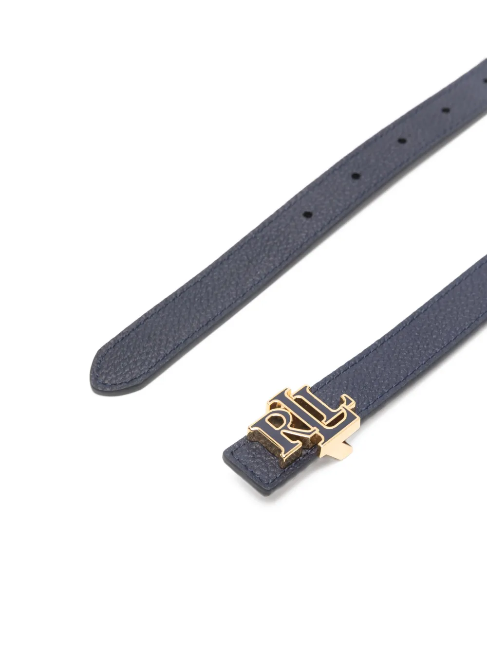Lauren Ralph Lauren logo-buckle belt - Blauw