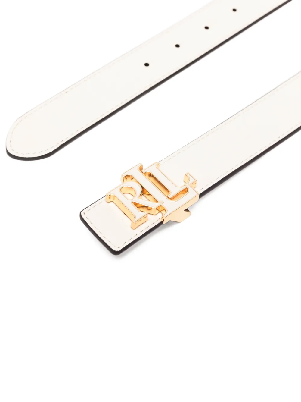 Lauren Ralph Lauren logo-buckle belt - Wit